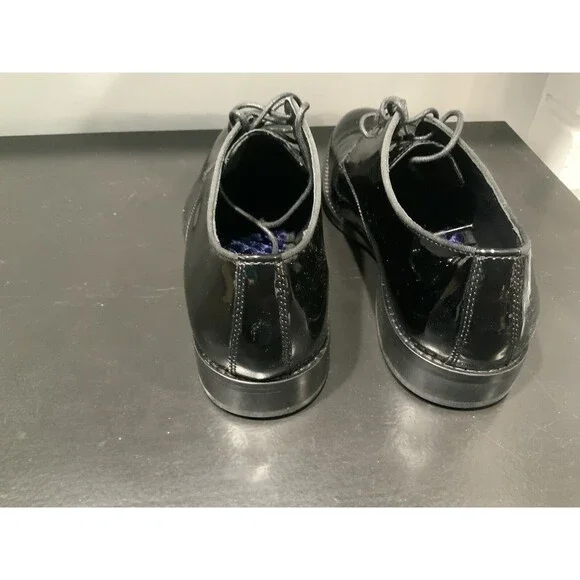 JOHNSTON & MURPHY GAVNEY Size 9 Black Patent - Picture 5 of 7